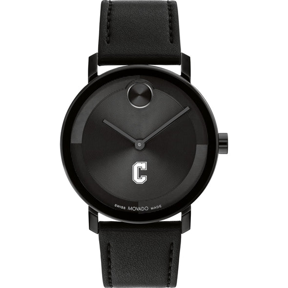 College of Charleston Men&#39;s Movado BOLD with Black Leather Strap Shot #2