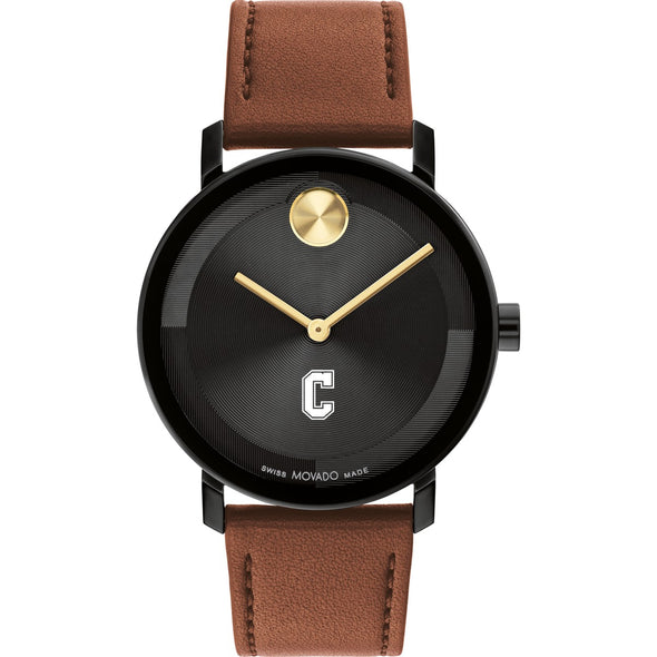 College of Charleston Men&#39;s Movado BOLD with Cognac Leather Strap Shot #2
