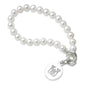 College of Charleston Pearl Bracelet with Sterling Silver Charm Shot #1