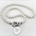College of Charleston Pearl Necklace with Sterling Silver Charm