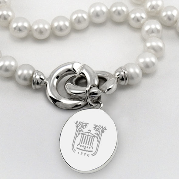 College of Charleston Pearl Necklace with Sterling Silver Charm Shot #2