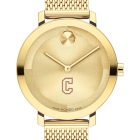 College of Charleston Women&#39;s Movado Bold Gold with Mesh Bracelet Shot #1