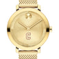 College of Charleston Women's Movado Bold Gold with Mesh Bracelet Shot #1