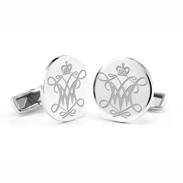 College of William &amp; Mary Cufflinks in Sterling Silver Shot #1