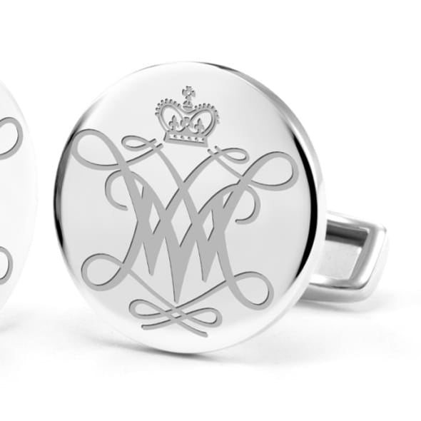 College of William &amp; Mary Cufflinks in Sterling Silver Shot #2
