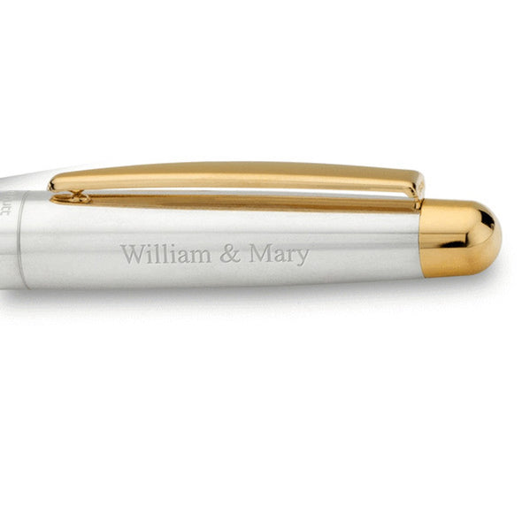 College of William &amp; Mary Fountain Pen in Sterling Silver with Gold Trim Shot #2