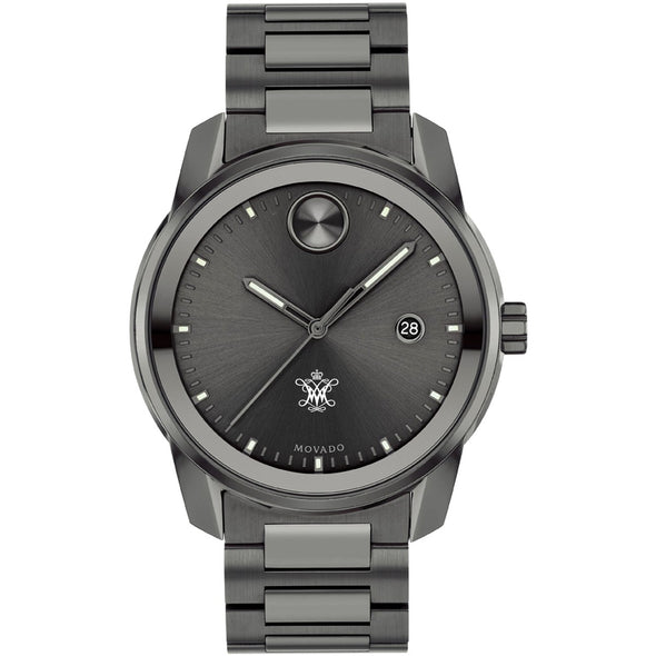 College of William & Mary Men's Movado BOLD Gunmetal Grey with Date Window Shot #2