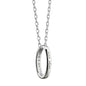 College of William & Mary Monica Rich Kosann "Carpe Diem" Poesy Ring Necklace in Silver Shot #1