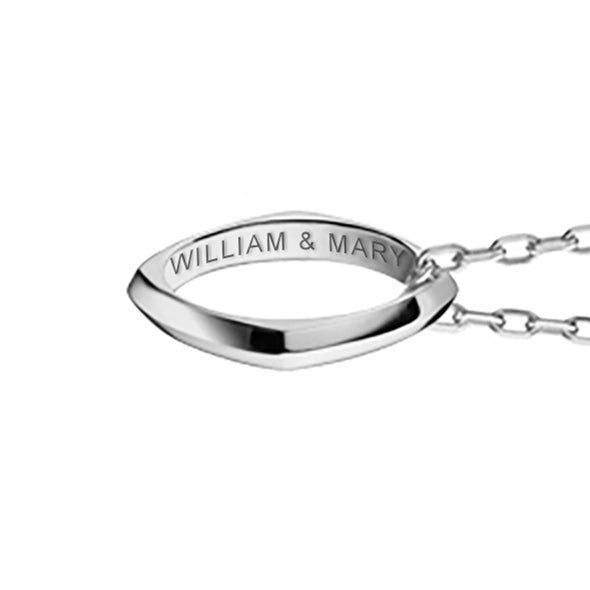 College of William &amp; Mary Monica Rich Kosann Poesy Ring Necklace in Silver Shot #3