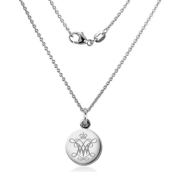 College of William &amp; Mary Necklace with Charm in Sterling Silver Shot #2