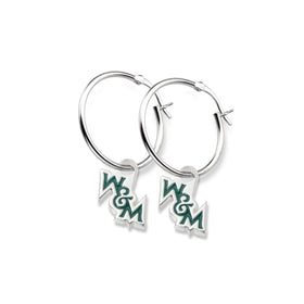 College of William &amp; Mary Sterling Silver Earrings Shot #1