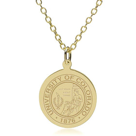 Colorado 14K Gold Pendant & Chain Shot #1