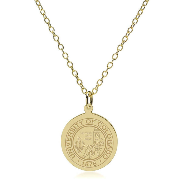 Colorado 14K Gold Pendant & Chain Shot #2