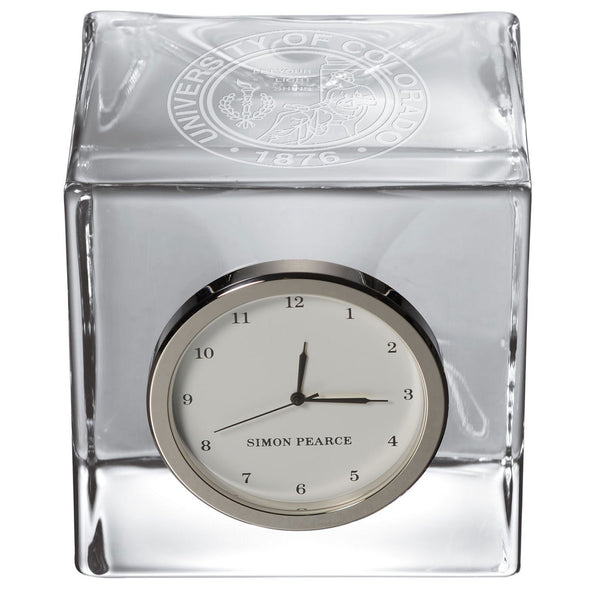 Colorado Glass Desk Clock by Simon Pearce Shot #2