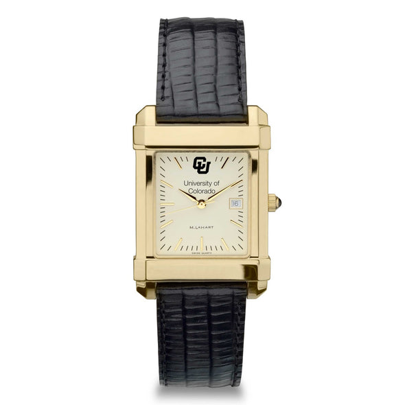 Colorado Men's Gold Quad with Leather Strap Shot #2