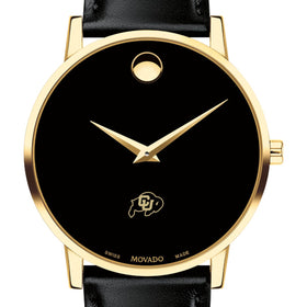 Colorado Men's Movado Gold Museum Classic Leather Shot #1