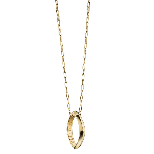 Colorado Monica Rich Kosann Poesy Ring Necklace in Gold Shot #2