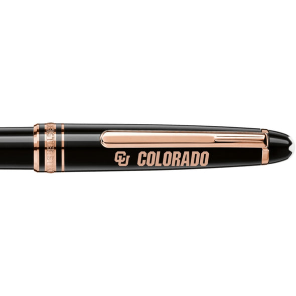 Colorado Montblanc Meisterstück Classique Ballpoint Pen in Red Gold Shot #2