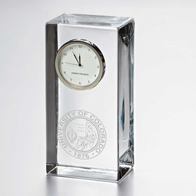 Colorado Tall Glass Desk Clock by Simon Pearce Shot #1