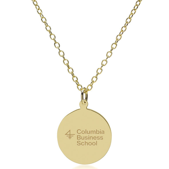 Columbia Business 14K Gold Pendant &amp; Chain Shot #2