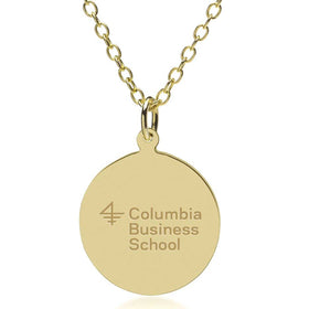 Columbia Business 18K Gold Pendant &amp; Chain Shot #1