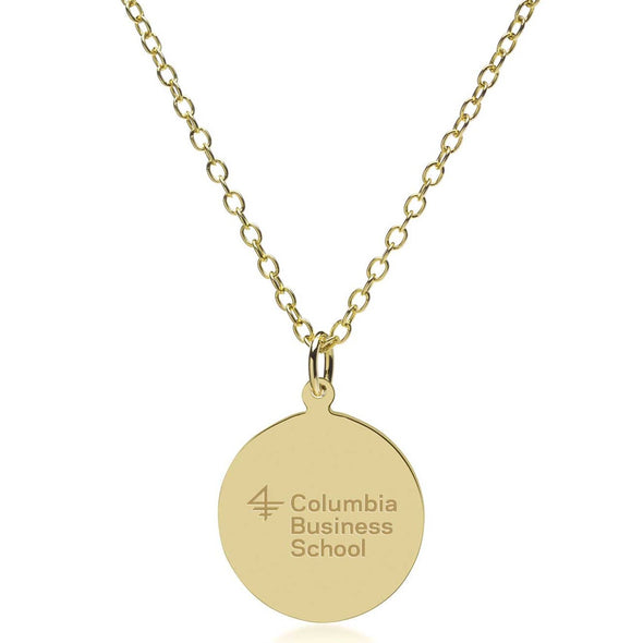 Columbia Business 18K Gold Pendant &amp; Chain Shot #2