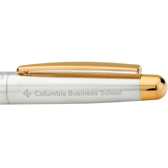 Columbia Business Fountain Pen in Sterling Silver with Gold Trim Shot #2