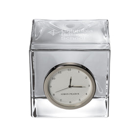 Columbia Business Glass Desk Clock by Simon Pearce Shot #1