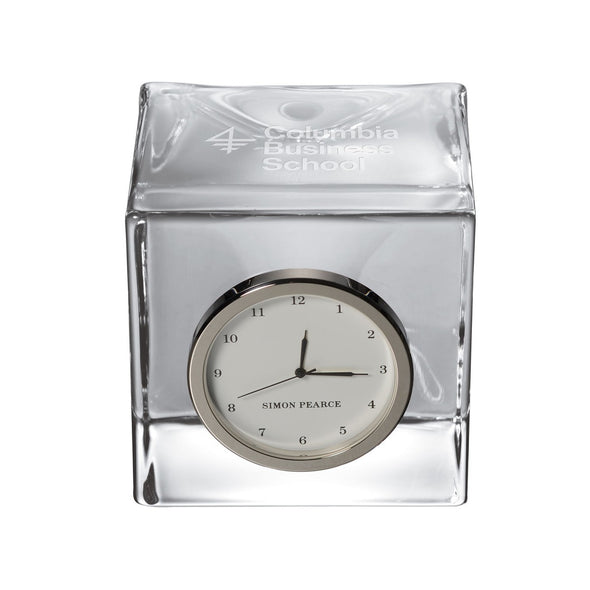Columbia Business Glass Desk Clock by Simon Pearce Shot #1