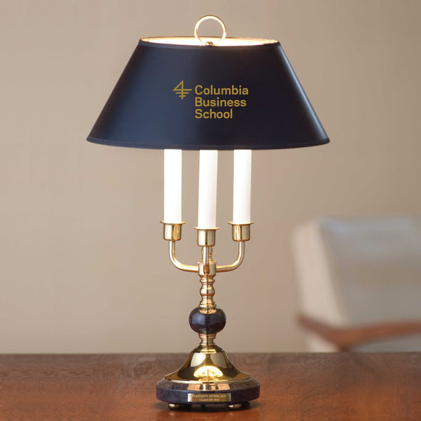 Columbia Business Lamp in Brass &amp; Marble Shot #1
