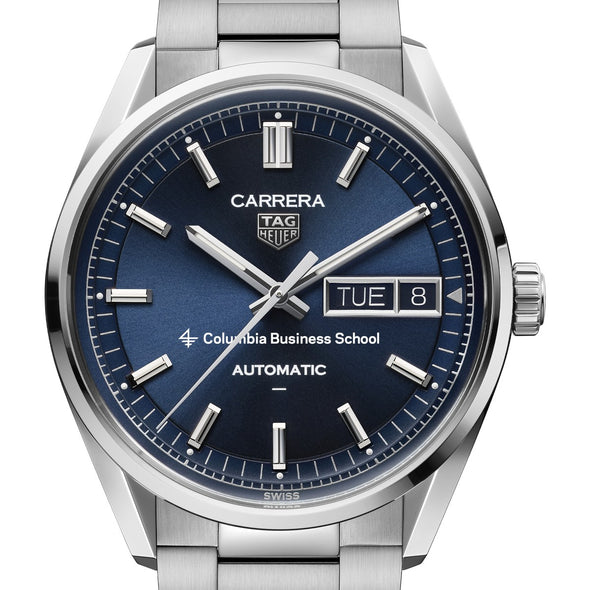 Columbia Business Men's TAG Heuer Carrera Day-Date with Blue Dial Shot #1