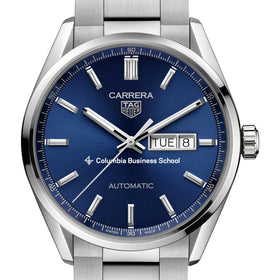 Columbia Business Men&#39;s TAG Heuer Carrera with Blue Dial &amp; Day-Date Window Shot #1