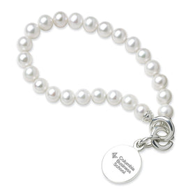 Columbia Business Pearl Bracelet with Sterling Silver Charm Shot #1