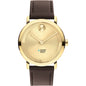 Columbia Business School Men's Movado BOLD Gold with Chocolate Leather Strap Shot #2