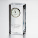 Columbia Business Tall Glass Desk Clock by Simon Pearce