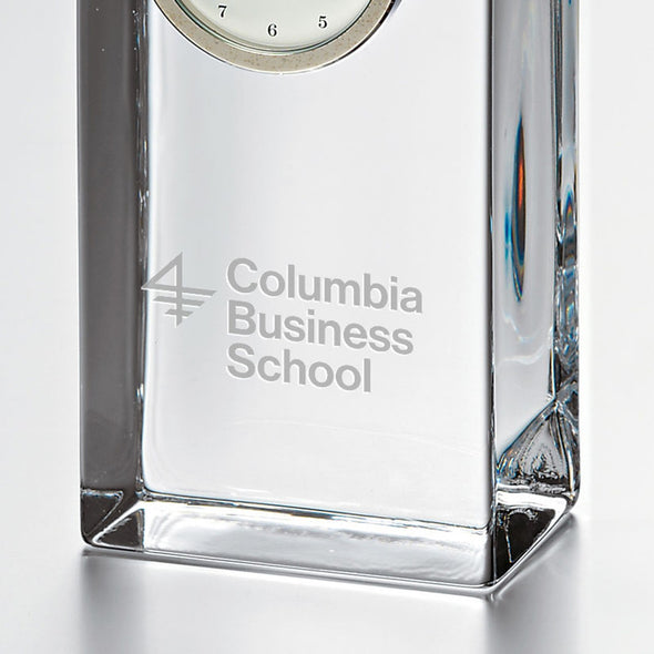 Columbia Business Tall Glass Desk Clock by Simon Pearce Shot #2