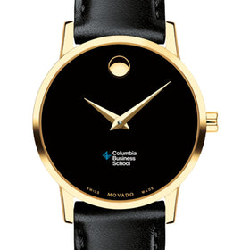 Columbia Business Women's Movado Gold Museum Classic Leather Shot #1