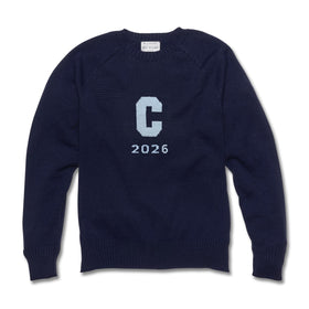 2026 Columbia Class Year Navy Blue and Light Blue Sweater