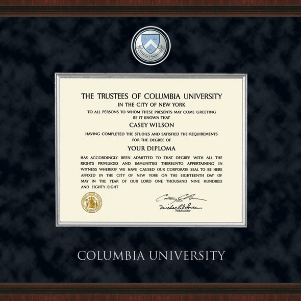 Columbia Diploma Frame - Excelsior Shot #2