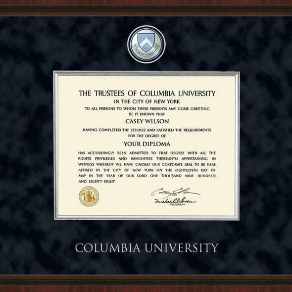 Columbia Diploma Frame - Excelsior Shot #2
