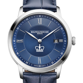 Columbia Men's Baume et Mercier 40mm Classima Quartz Watch with Blue Dial & Dark Blue Leather Strap Shot #1