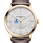 Columbia Men's Baume et Mercier 40mm Gold PVD Classima Watch with Silver Dial & Dark Brown Leather Strap Shot #1