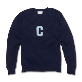 Columbia Navy Blue and Light Blue Letter Sweater by M.LaHart Shot #1