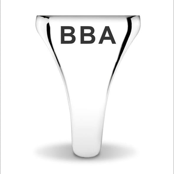 Columbia Sterling Silver Round Signet Ring Shot #2