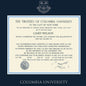 Columbia University Diploma Frame, the Fidelitas Shot #2