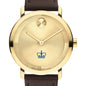 Columbia University Men's Movado BOLD Gold with Chocolate Leather Strap Shot #1