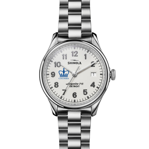 Columbia University Shinola Watch, The Vinton 38 mm Alabaster Dial at M.LaHart & Co. Shot #2