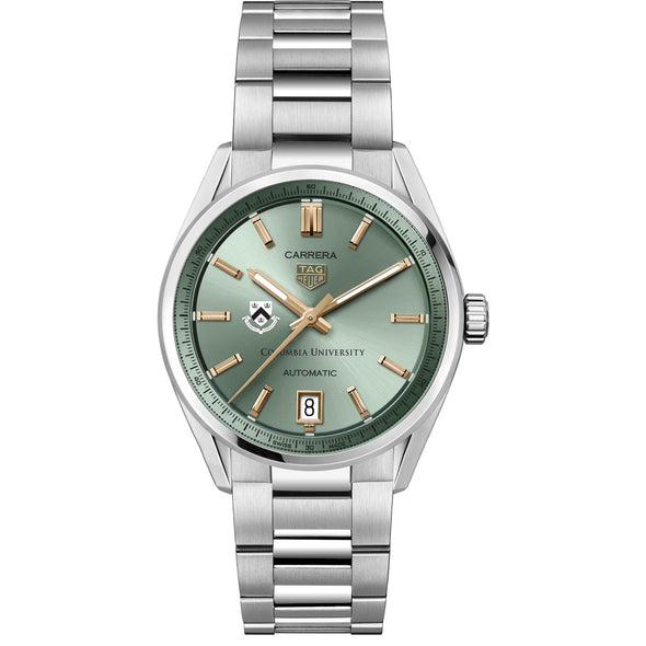 Columbia Women's TAG Heuer Steel Carrera Automatic with Green Dial Shot #2
