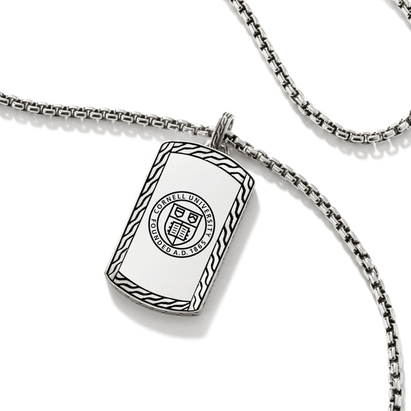 Cornell Dog Tag by John Hardy with Box Chain Shot #3