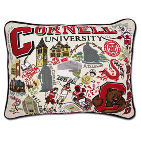 Cornell Embroidered Pillow Shot #1